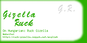 gizella ruck business card